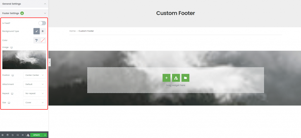 footer builder