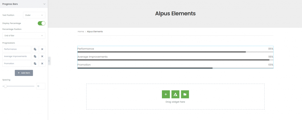 progressbar element
